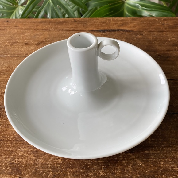 IKEA Oversized White Ceramic Candlestick Holder 10” - Picture 7 of 7